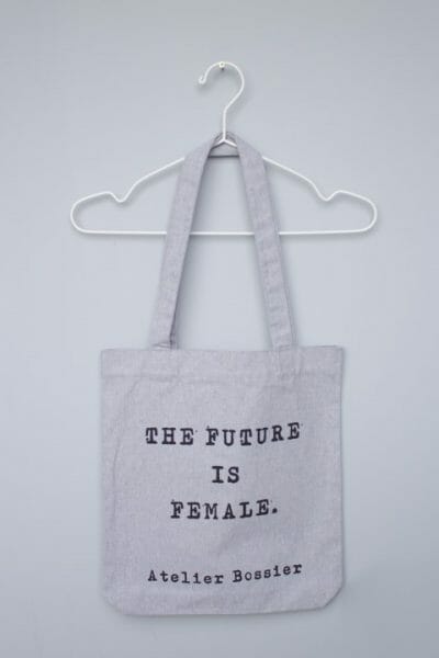 Grey Tote Bag 'The Future Is Female'