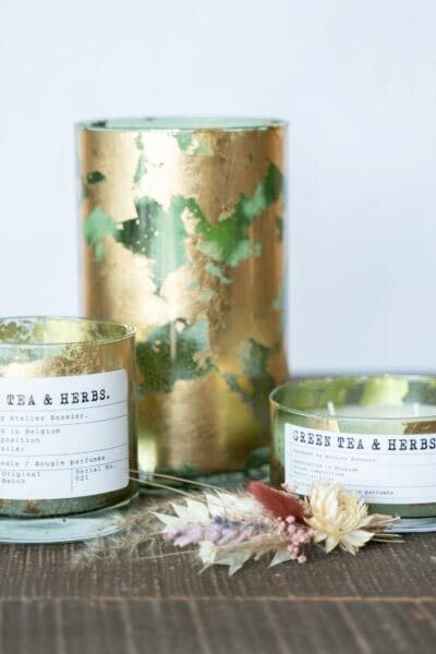 'Green Tea & Herbs' Scented Candle