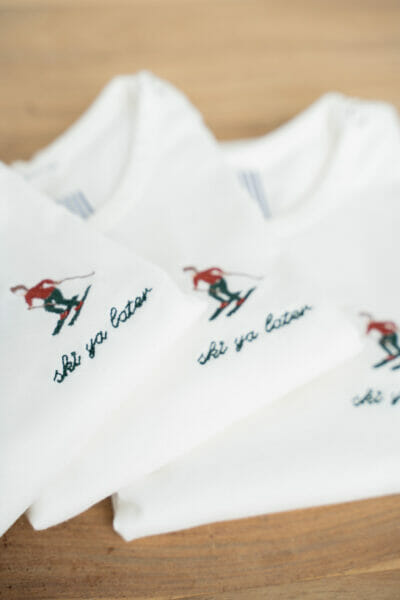 BABY Long-Sleeved T-shirt 'Ski Ya Later'