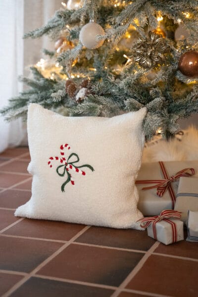 Christmas Candy Cane Cushion