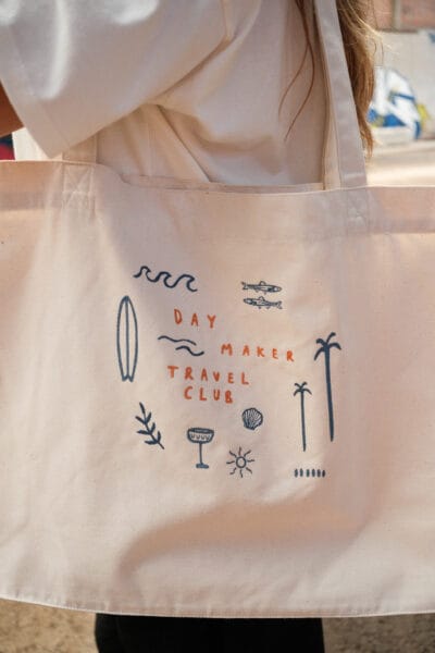 Natural Tote Bag 'Daymaker Travel Club'