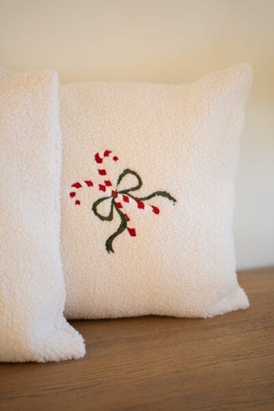 Christmas Candy Cane Cushion