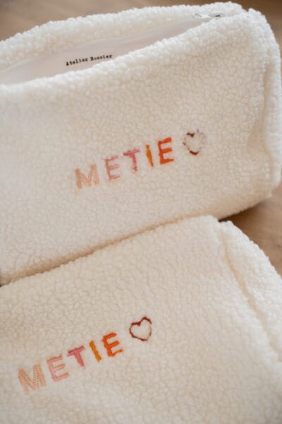 'Teddy Bear + METIE <3' Teddy Pouch